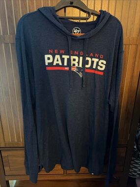 '47 Navy New England Patriots Hooded Pullover